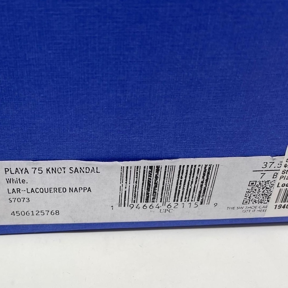 Stuart Weitzman Playa 75 Knot Sandal in White Leather - NWT - Picture 15 of 16